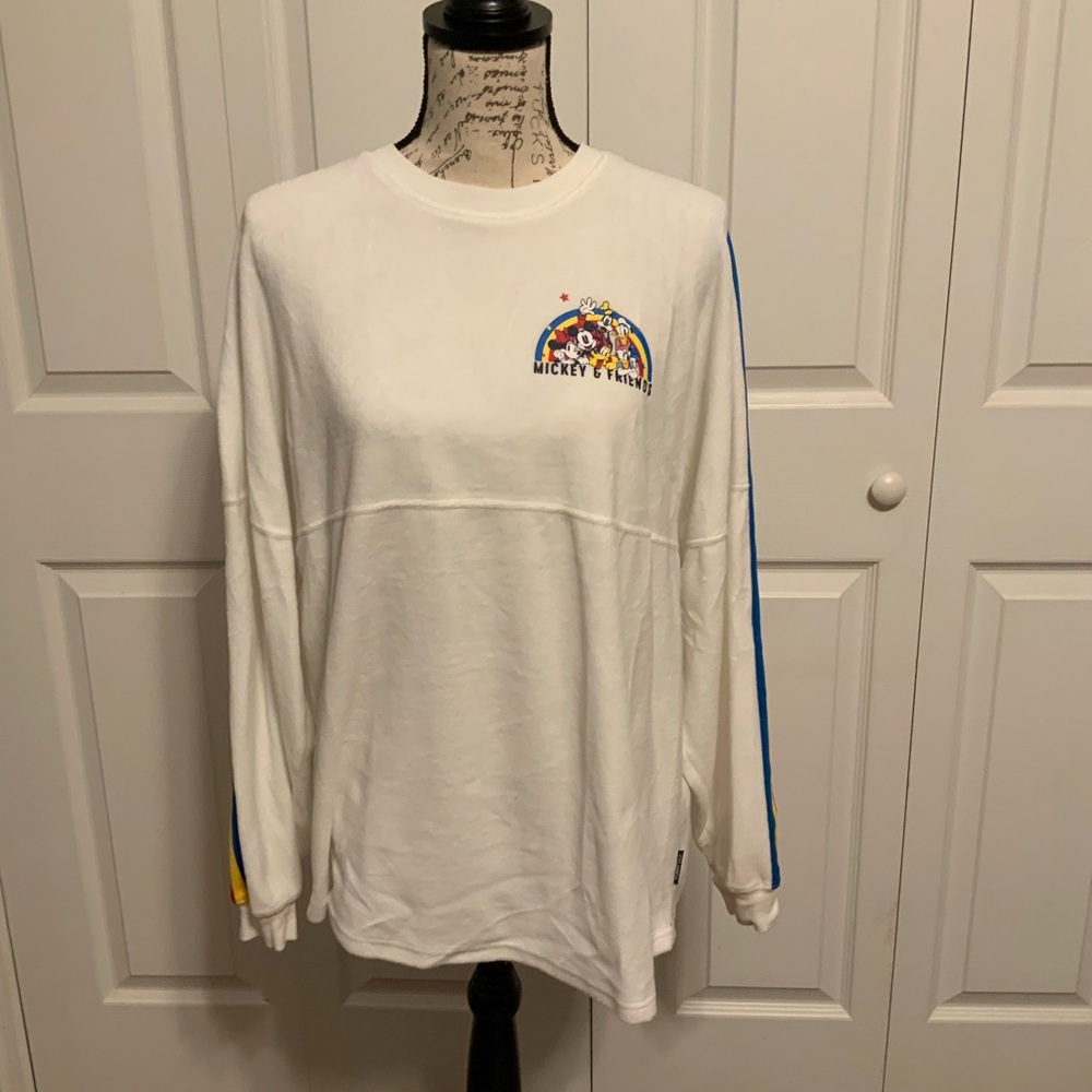 Disney Women's White Crew Neck Sweater